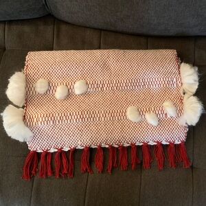 Opalhouse Red & White Table Runner